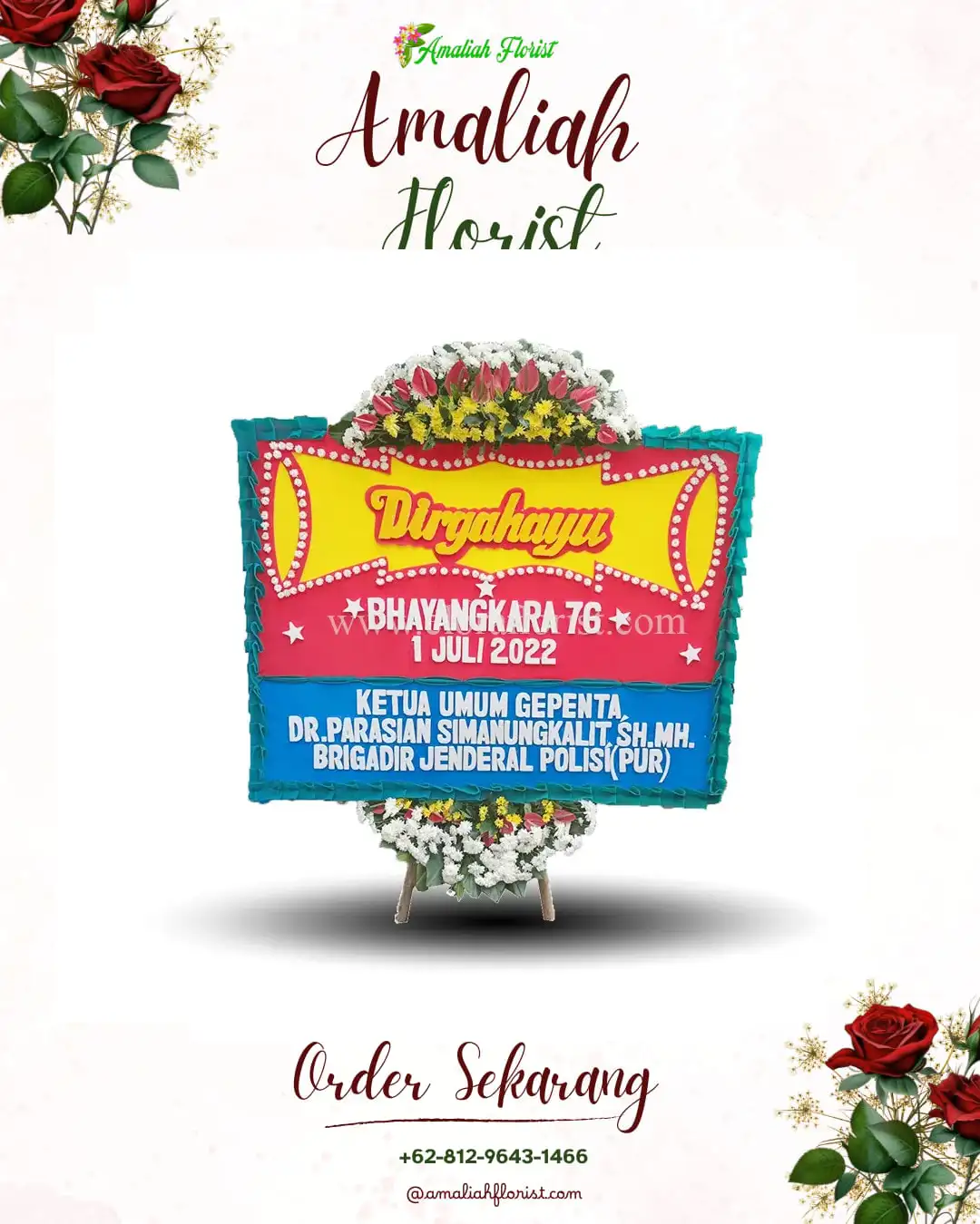 Papan Bunga HUT Ulang Tahun Sumurwelut